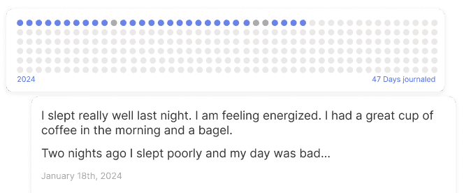 Goal tracking visualization